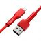 Кабель Baseus Silica Gel USB-Lightning 2.4A, 1м Red (CALGJ-09)
