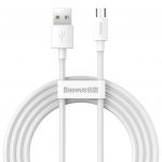 Кабель Baseus Simple Wisdom USB-MicroUSB, 1.5м White (TZCAMZJ-02)
