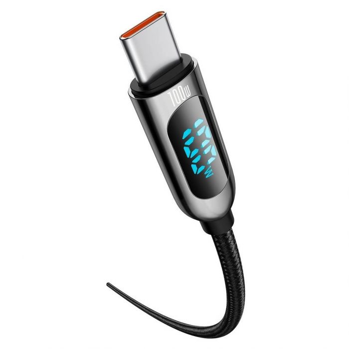 Кабель Baseus Display Fast Charging USB-C-USB-C, 100W, 1м Black (CATSK-B01)