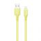 Кабель ColorWay USB - Lightning (M/M), soft silicone, 2.4 А, 1 м, Yellow (CW-CBUL043-Y)