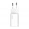 Мережевий зарядний пристрій Baseus Super Silicone PD Charger (1USB-C) 20W White (CCSUP-B02)