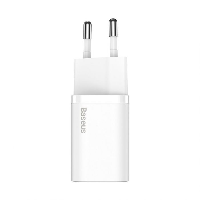 Мережевий зарядний пристрій Baseus Super Silicone PD Charger (1USB-C) 20W White (CCSUP-B02)