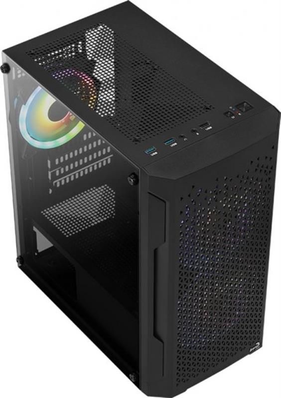 Корпус AeroCool Trinity Mini (Trinity Mini-G-BK-v2) Black без БЖ