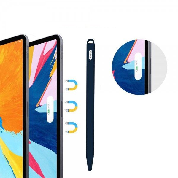 Чохол TPU Goojodoq Hybrid Ear для стілуса Apple Pencil 2 Dark/Blue тех.пак (4001055094286DB)