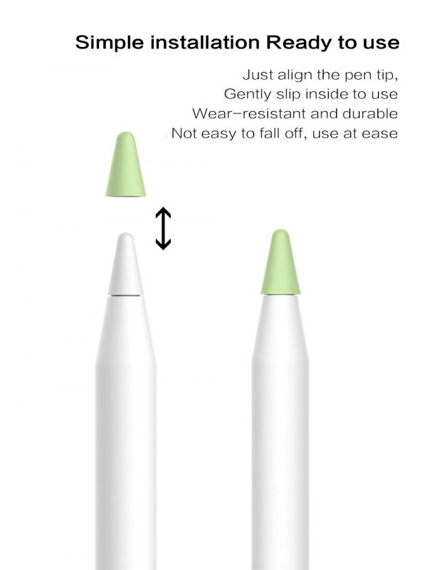 Чохол TPU Goojodoq для наконечника стілус Apple Pencil (1-2 покоління) (8шт) Grey (1005001835985075G)