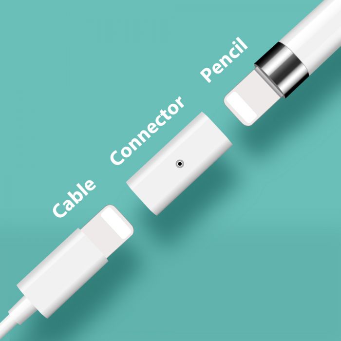 Адаптер Goojodoq для заряджання Apple Pencil 1 White (1005001579255331W)