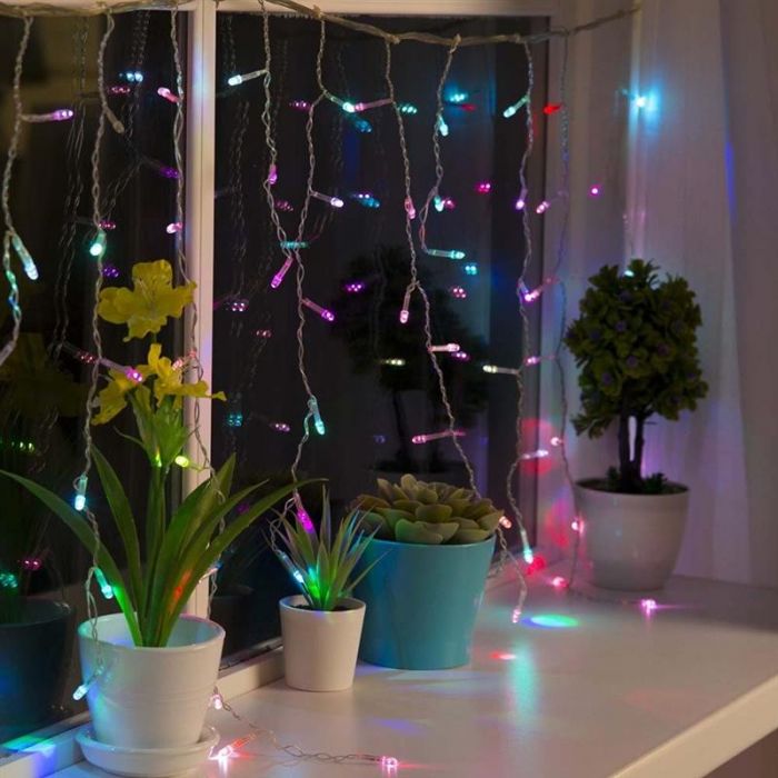 Світлодіодна гірлянда ColorWay (CW-GW-300L33VWFMC) штора 300LED, 3м, кольорова, 220V