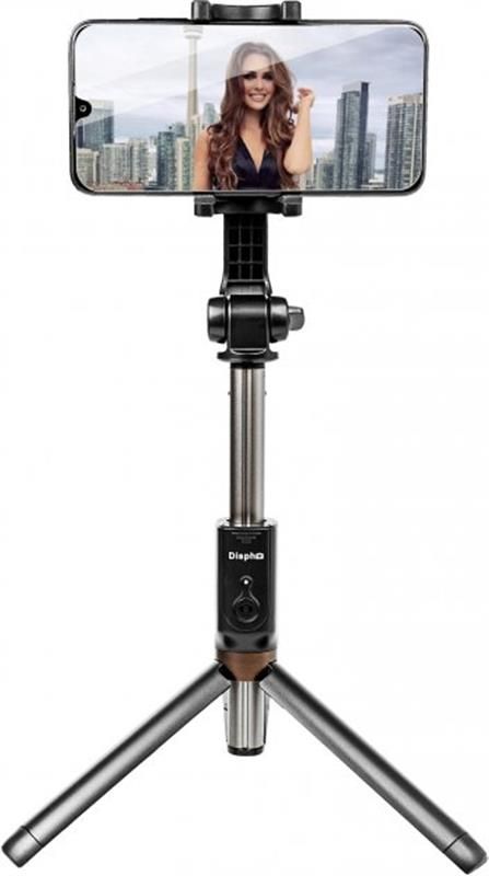 Трипод Dispho WS-18002 Selfie Stick Tripod Bluetooth Black (DSP-WS18002)