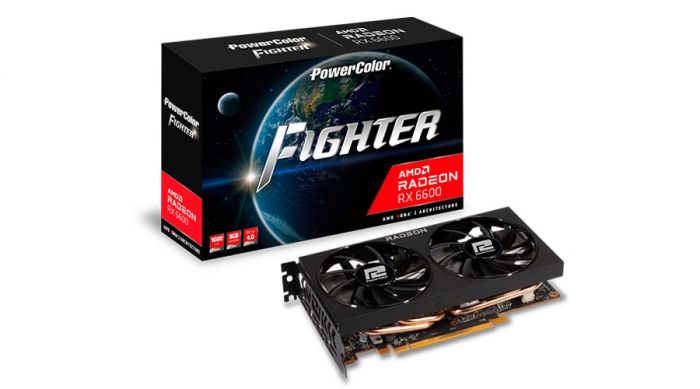 Відеокарта AMD Radeon RX 6600 8GB GDDR6 Fighter PowerColor (AXRX 6600 8GBD6-3DH)