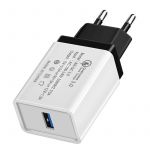 Мережевий зарядний пристрій XoKo QC-100 (1USB, 3.5А) Black (QC-100-BK)