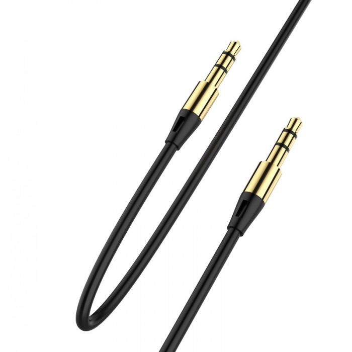 Аудіо-кабель SkyDolphin SR07 3.5 мм-3.5 мм, 1 м, Black (AUX-000052)