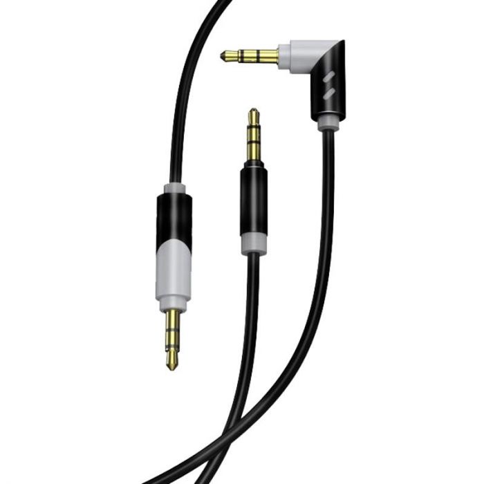 Аудіо-кабель SkyDolphin SR09 Rotate Aluminium Connector 3.5 мм-3.5 мм, 1 м, Black (AUX-000064) 