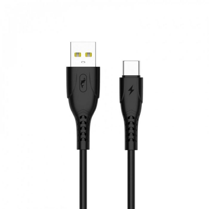 Кабель SkyDolphin S08T USB - USB Type-C (M/M), 1 м, Black (USB-000563)