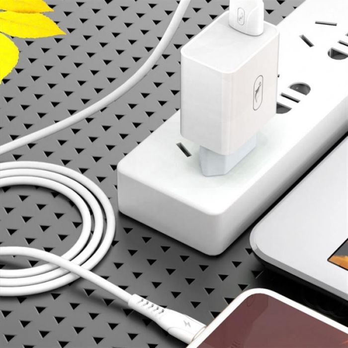 Кабель SkyDolphin S08L USB - Lightning 1м, White (USB-000560)