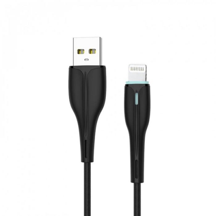 Кабель SkyDolphin S48L USB - Lightning 1м, Black (USB-000422)