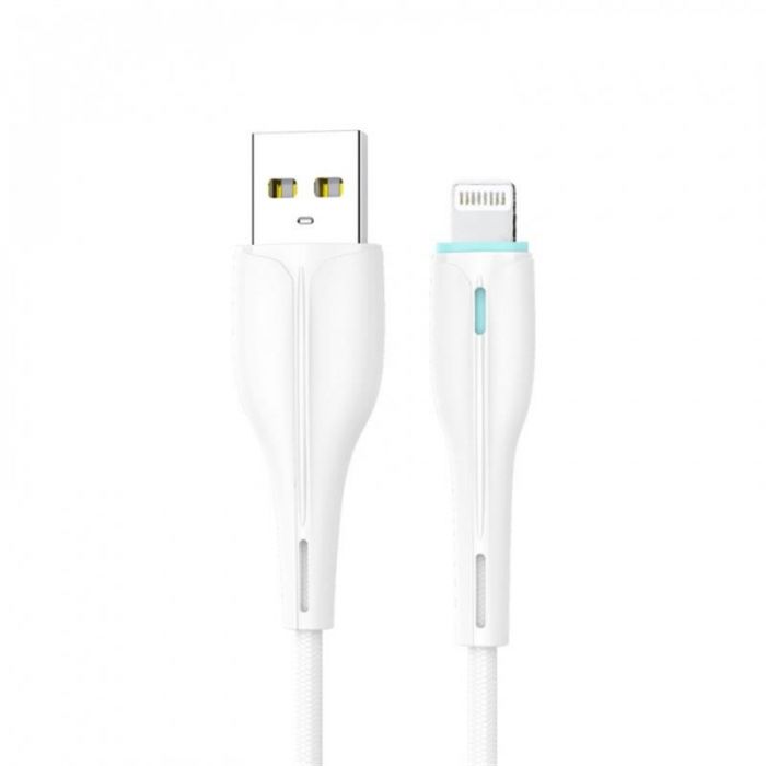 Кабель SkyDolphin S48L USB - Lightning (M/M), 1 м, White (USB-000423)