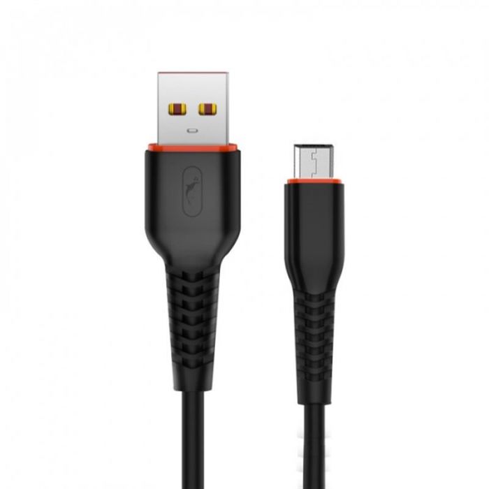 Кабель SkyDolphin S54V Soft USB - microUSB 1м, Black (USB-000432)