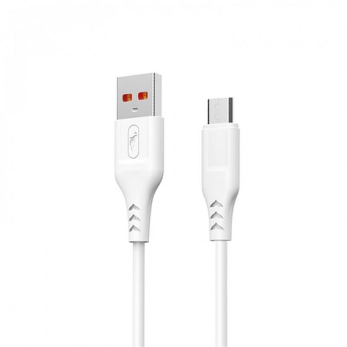 Кабель SkyDolphin S61VB USB - мicroUSB 2м, White (USB-000451)