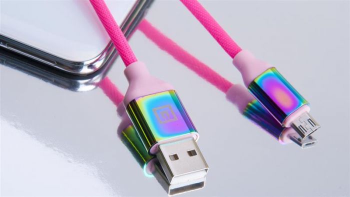 Кабель REAL-EL Premium Rainbow USB-microUSB 1m  (EL123500052)