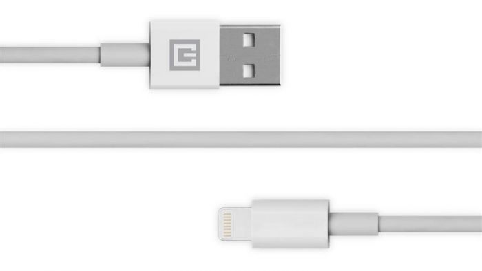 Кабель REAL-EL USB - Lightning (M/M), 1 м, White (4743304104666)