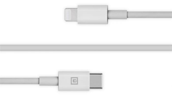 Кабель REAL-EL USB-C-Lightning, 2м White (4743304104697)