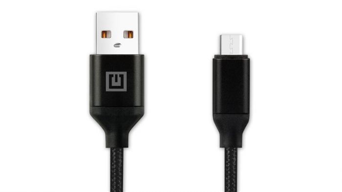 Кабель REAL-EL Premium Fabric USB-microUSB 2m, Black  (4743304104758)