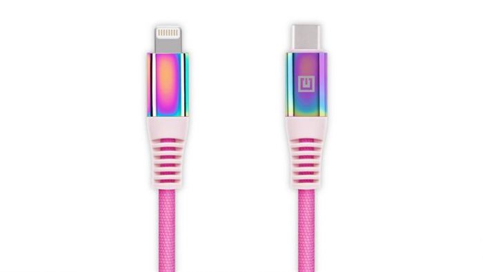 Кабель REAL-EL USB Type-C - Lightning (M/M), 1 м, Rainbow (4743304104710)