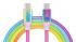 Кабель REAL-EL Premium Rainbow USB Type C-USB Type C 1m (4743304104741)