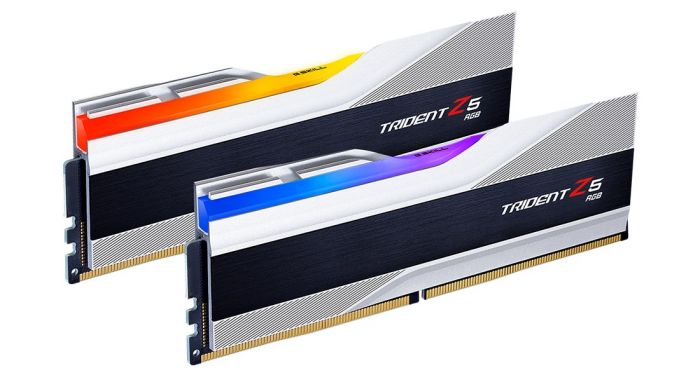 Модуль пам`ятi DDR5 2x16GB/6000 G.Skill Trident Z5 RGB Silver (F5-6000J4040F16GX2-TZ5RS)