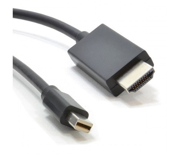 Кабель Voltronic YT-mnDP(M)/HDMI(M)-2m/10316 mini DisplayPort - HDMI, 2м, Black