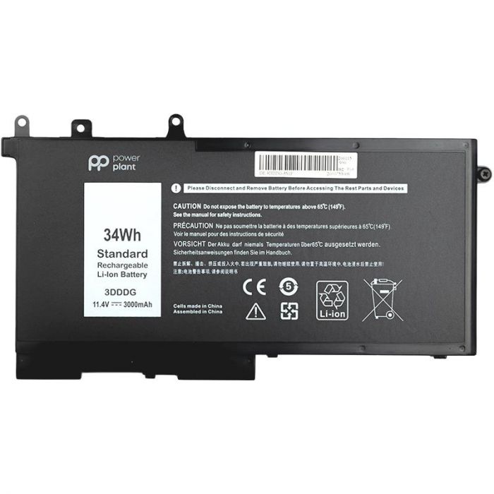 АКБ PowerPlant для ноутбука Dell Latitude E5580 (3DDDG) 11.4V 3000mAh (NB441259)