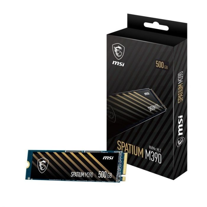 Накопичувач SSD  500GB MSI Spatium M390 M.2 2280 PCIe 3.0 x4 NVMe 3D NAND TLC (S78-440K070-P83)