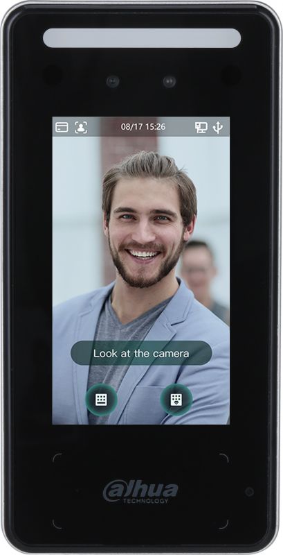 Термінал обліку робочого часу з функцією розпізнавання осіб Dahua DHI-ASI6213J-MW