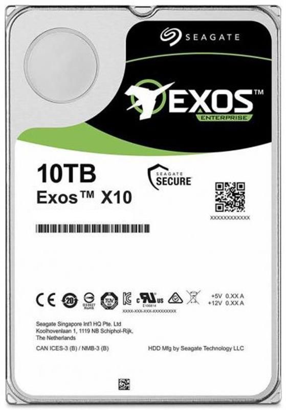 Накопичувач HDD 3.5" SATA 10.0TB Seagate Exos X10 7200rpm 256MB (ST10000NM0086)