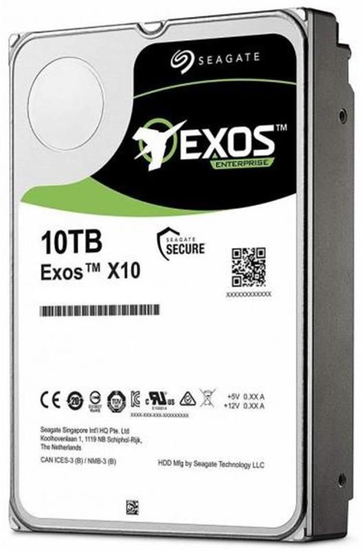 Накопичувач HDD 3.5" SATA 10.0TB Seagate Exos X10 7200rpm 256MB (ST10000NM0086)