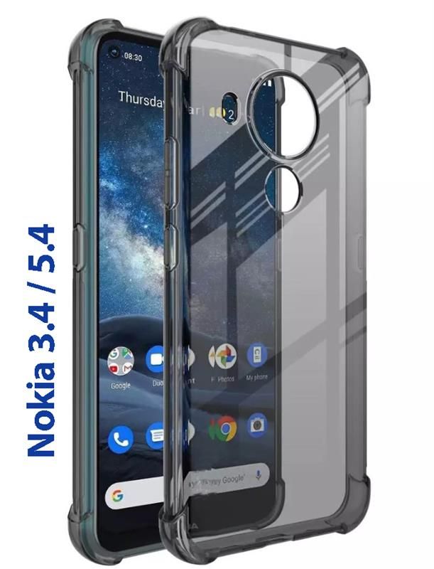 Чохол-накладка BeCover Anti-Shock для Nokia 3.4/5.4 Grey (707126)