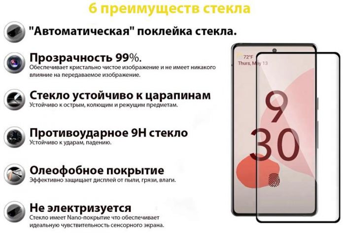 Захисне скло BeCover для Google Pixel 6 Black (707138)