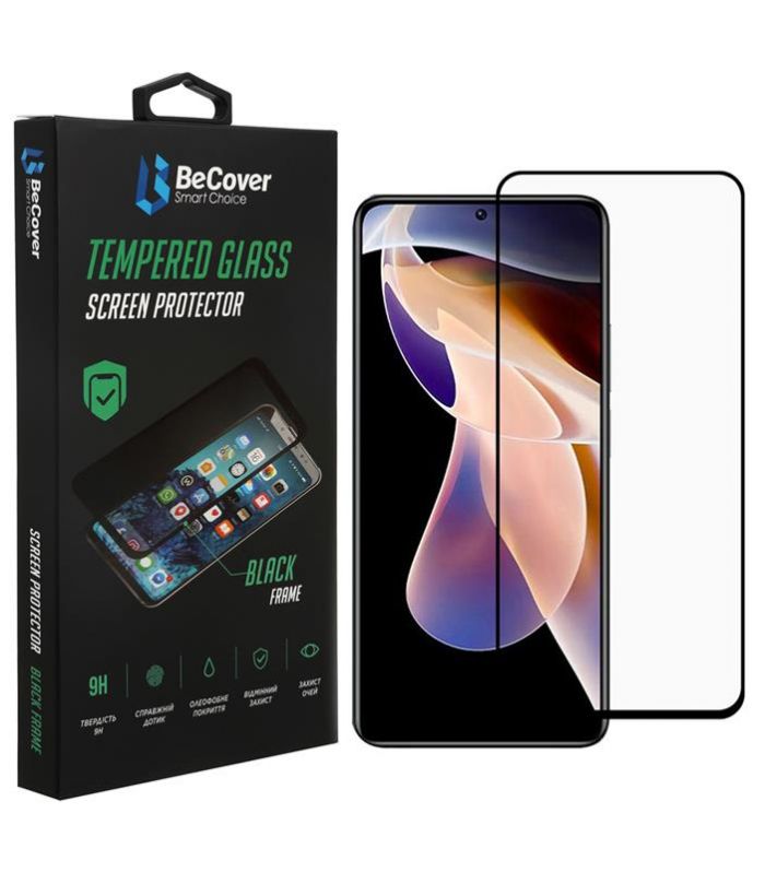 Захисне скло BeCover для Xiaomi Redmi Note 11 Pro/11 Pro Plus Black (707140)