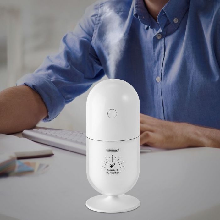 Зволожувач повітря Remax RT-A500 Capsule Mini Humidifier білий (6954851281887)