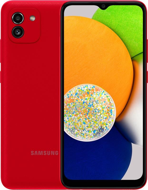 Смартфон Samsung Galaxy A03 SM-A035 4/64GB Dual Sim Red (SM-A035FZRGSEK)