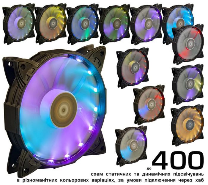 Вентилятор Frime Iris LED Fan 16LED RGB HUB (FLF-HB120RGBHUB16)