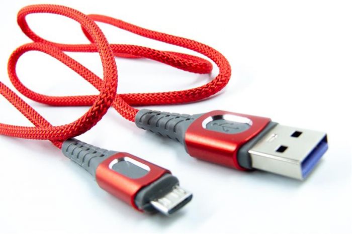 Кабель Dengos USB-microUSB 1м Red (NTK-M-LP-RED)