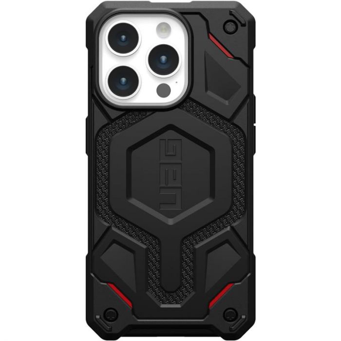 Чохол-накладка Urban Armor Gear Monarch Pro Magsafe для Apple iPhone 15 Pro Kevlar Black (114221113940)