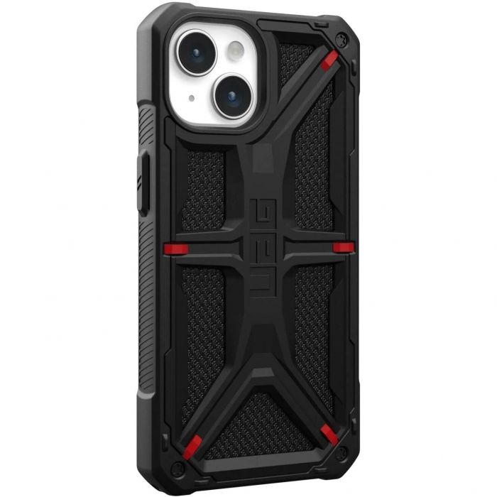 Чохол-накладка Urban Armor Gear Monarch для Apple iPhone 15 Kevlar Black (114289113940)