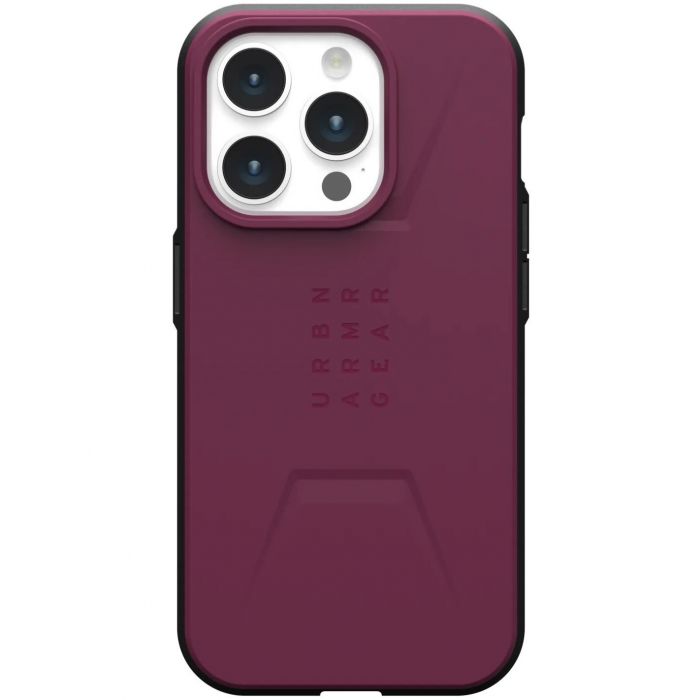 Чохол-накладка Urban Armor Gear Civilian Magsafe для Apple iPhone 15 Pro Max Bordeaux (114295119049)
