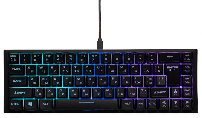 Клавіатура 2E Gaming KG350UBK RGB Ukr (2E-KG350UBK) Black USB