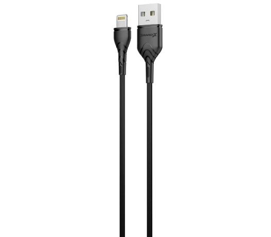 Кабель Grand-X USB-Lightning, 1м, Cu, 2,1A, Black (PL01B)