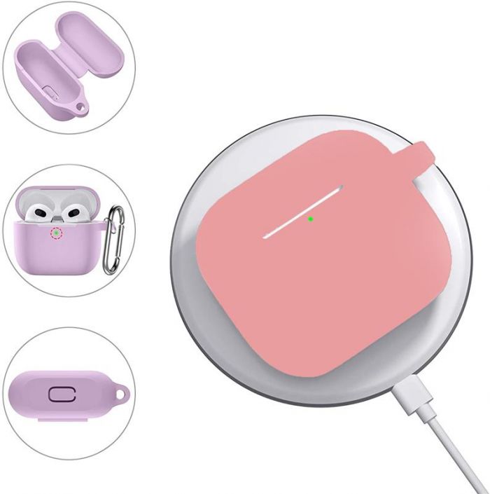 Чохол для навушників BeCover для Apple AirPods (3nd Gen) Grapefruit-Pink (707231)