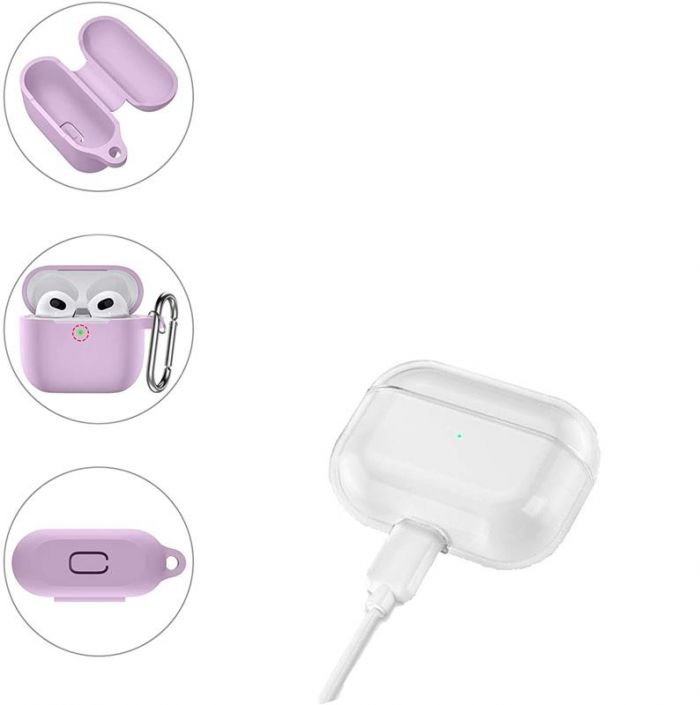 Чохол для навушників BeCover для Apple AirPods (3nd Gen) Transparancy (707232)