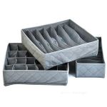 Органайзер для білизни Supretto - набір 3 шт., сірий (57220002)